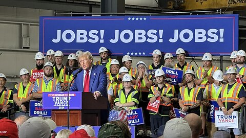 Trump Campaigns at Metals Distribution Facility in Potterville, Michigan