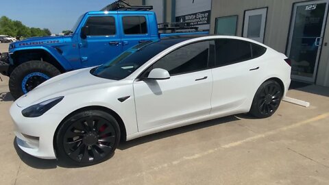 Tulsa Auto Wraps | White Glove Auto | Tesla Model 3