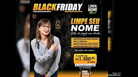 Black friday nome limpo dentro da lei!Instagram 👉@disklimpanome