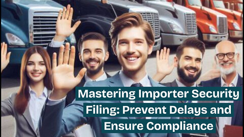 Mastering Importer Security Filing: Say Goodbye to Shipment Delays!