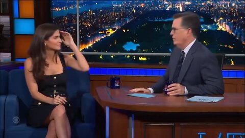 Audience laughs as Colbert informs Kaitlan Collins that CNN “just report the news as it is”