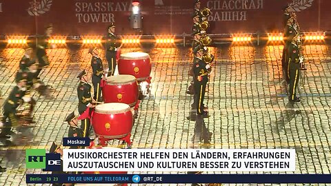 Moskau: Start des Internationalen Militärmusik-Festival "Spasski-Turm"