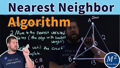 The Nearest Neighbor Algorithm NNA Explained with an Example | Graph Theory Basics #graphtheory