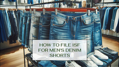 Mastering the ISF Process: A Guide to Smooth Men's Denim Shorts Imports