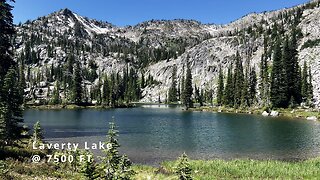 APPROACH TO & HIKING EXPLORING the Shoreline of Laverty Lake! | Eagle Cap | Wallowa Whitman | 4K