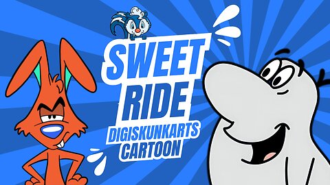 Sweet Ride - DigiSkunkArts Cartoon