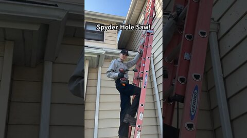 The Spyder Hole Saw! How’s Your Hole? #Spyder #HVAC #AirConditioning #Shorts