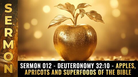 Mike Adams sermon 012 - Deuteronomy 32:10 - Apples, Apricots and SUPERFOODS of the Bible