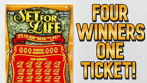 We find Multiple Winners on One Ticket while chasing $5,000 a Week for Life | Set for Life Saturday