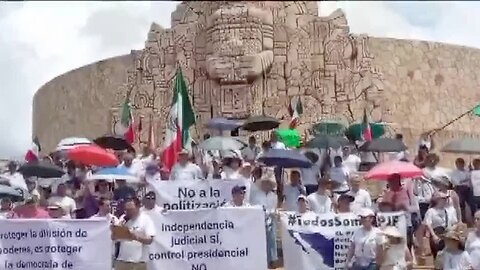 En Yucatán, marchan en defensa del Poder Judicial ante la reforma jurídica