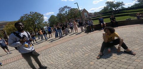 Univ of Maryland: Major Spiritual Breakthrough, Contend w/ Two Different Christians Who Excuse Sin & It Helps Me Draw A Crowd of About 22-25 Students, Then Orthodox Jew Asks About Ezekiel Temple, I Preach On How Jesus Is In All 7 Lev 23 Feast Days!