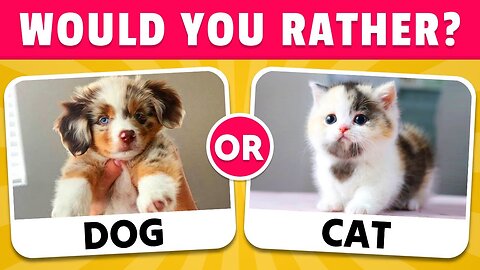 Ultimate Animal Would You Rather Challenge! 🐶😹🙈🐳 Quiz Chips Challenge Chips #quiz #wouldyourather