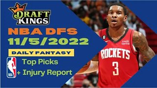 Dreams Top Picks for NBA DFS Today Main Slate 11/5/2022 Daily Fantasy Sports Strategy DraftKings