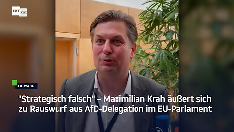 "Strategisch falsch" – Maximilian Krah äußert sich zu Rauswurf aus AfD-Delegation im EU-Parlament