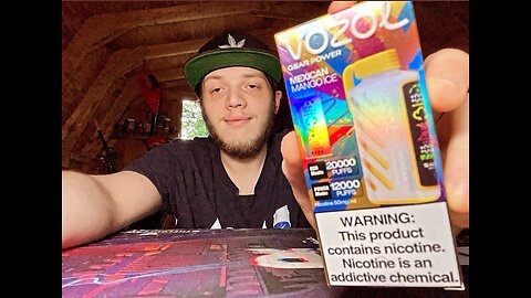 Reviewing Vozol Gear Power Mexican Mango Ice 20k puff Vape !!