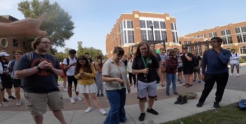 Both Large Rowdy Crowds, and Small Convicted Groups -- Contending For the Faith at Univ of North Dakota