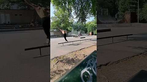 Inlines Rail Progression In Humlegarden #inlineskate #inlineskating #rollerskating