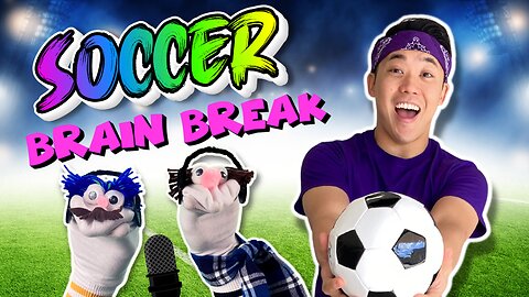 🧦⚽ FUNNY Soccer Sock Puppet Workout | 5 Football Drills for Kids | Brain Break