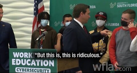 You Don’t Have to Wear Those Masks, Please Take Them Off” – DeSantis Tells USF Students