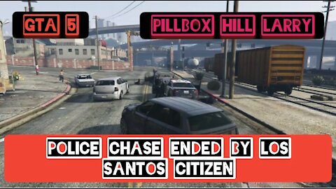 Police chase ended by Los Santos citizen — Gta 5