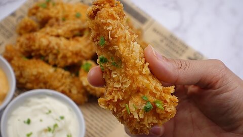 Tandoori Chicken Strips,Crispy Chicken Strips By Recipes Of The World