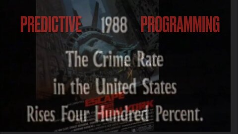 PREDICTIVE PROGRAMMING Escape From New York 1981