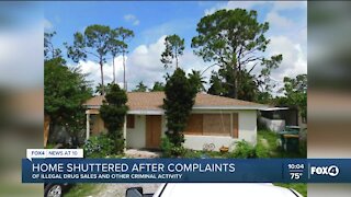 House boarded up after drug sales