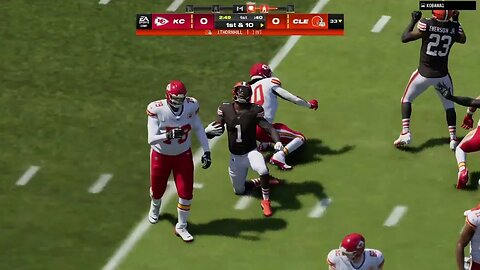 Juan Thornhill Picks Off Mahomes #ClevelandBrowns #Defense #Madden24 #H2H