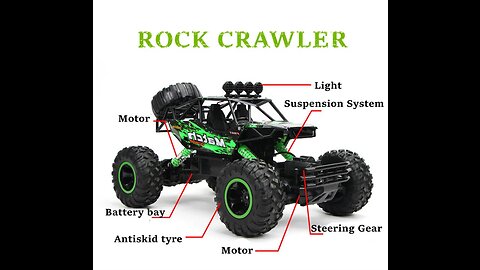 4WD RC Car With Led Lights 2.4G Radio Remote Control Cars Buggy