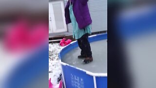 Frozen Pool Dare Goes Wrong