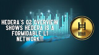 Hedera's Q2 Overview Show's They're A FORMIDABLE L1 NETWORK!!!