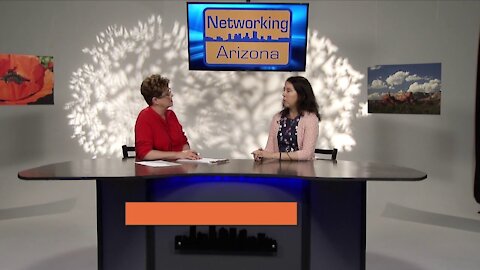 Viviane Chauvet visits Carol Blonder on Networking Arizona TV show 2