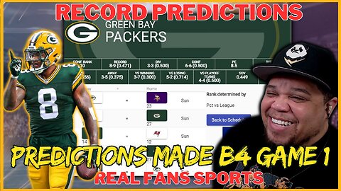 GREENBAY PACKERS || 2024-2025 NFL SEASON PREDICTIONS | GAME BY GAME || REAL FANS SPORTS