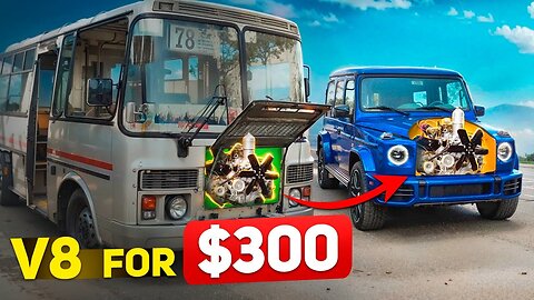 We swap a PAZ bus engine into our G-wagen