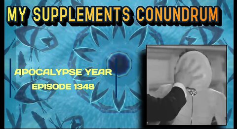 My Supplements Conundrum: Full Metal Ox Day 1283