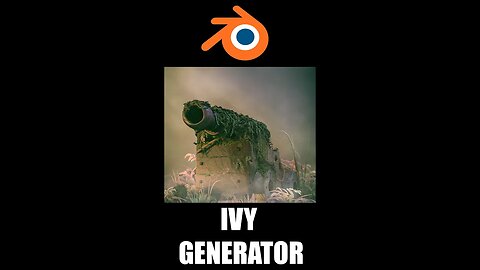 How to use the Ivy Generator in Blender #shorts #b3d #blender3d