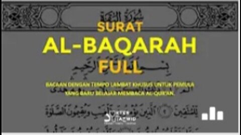 Surah Al Baqarah | full tempo lambat