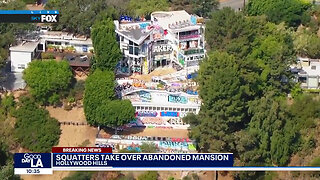 Multimillion Dollar Hollywood Hills Mansion Turned Into Eyesore By Squatters, Taggers