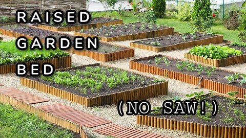 Raised Garden Bed (NO saw required!)