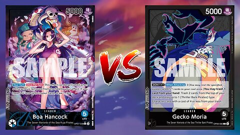 One Piece TCG Boa Hancock VS Gecko Moria!!