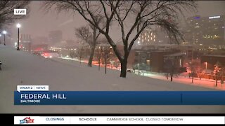 Baltimore City tackles snow storm