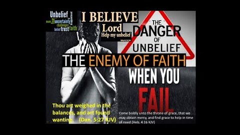 Don't Fail The Test Through Unbelief, Stand Your Ground, Defeat The Enemy Of Your Faith