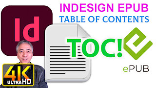 How to Create a Table of Contents TOC Indesign CC EPUB Export (4k UHD)