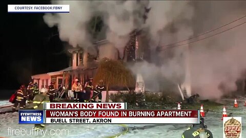 One woman is dead following a late night fire in Akron