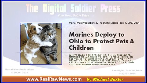 Marines Deploy to Ohio to Protect Pets & Children