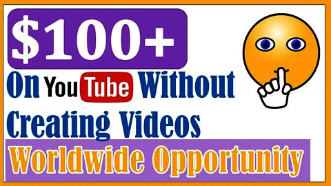 Make $100 a day on youtube without making videos, Make money online 2020, Home jobs to make money