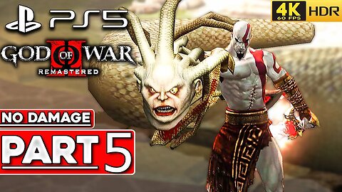 (PS5) GOD OF WAR 2 REMASTERED Walkthrough Part 5 Titan Mode NO DAMAGE [4K 60FPS HDR] - No Commentary