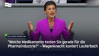 "Welche Medikamente testen Sie gerade für die Pharmaindustrie?" – Wagenknecht kontert Lauterbach