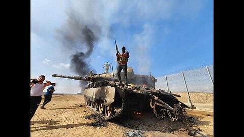 Franja de Gaza militantes de Hamás destruyen un tanque de Israel