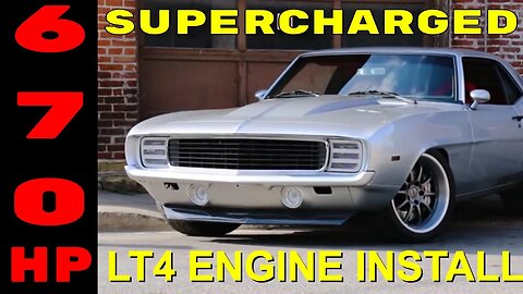 Pro-Touring 1969 Camaro Supercharged LT4 Swap Install Video V8TV PART 1 V8 Speed & Resto Shop